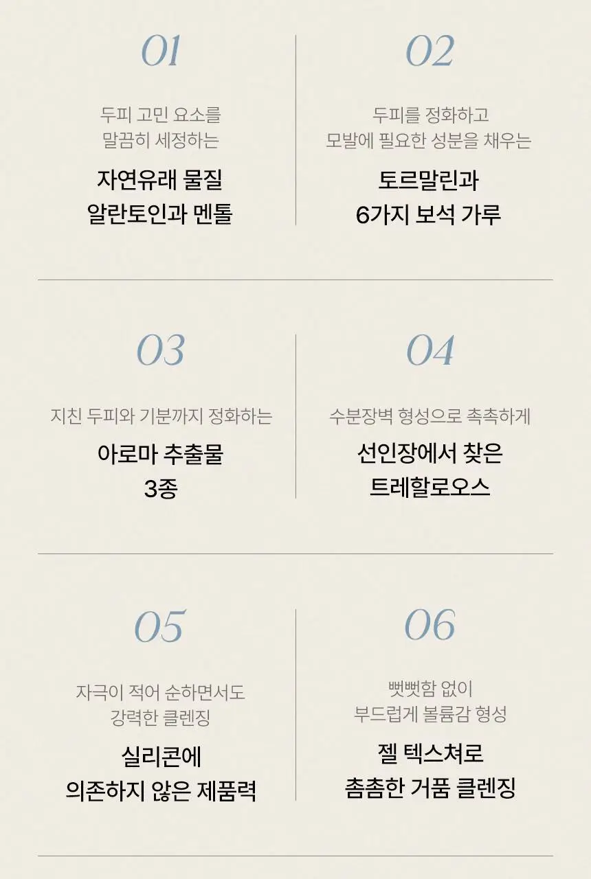 [초도물량완판/신규런칭] 이드르르 두피탄탄/손상모개선/수분촉촉 샴푸 3종 상세페이지 46